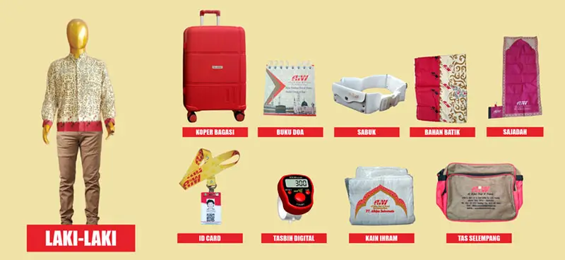 Perlengkapan Jamaah Umroh Alhijaz - Pria